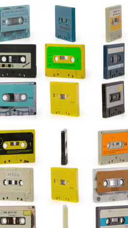 cassette tape in vertical