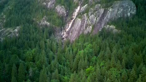 aerial view of shannon falls, provincial park, squamish, bc, canada