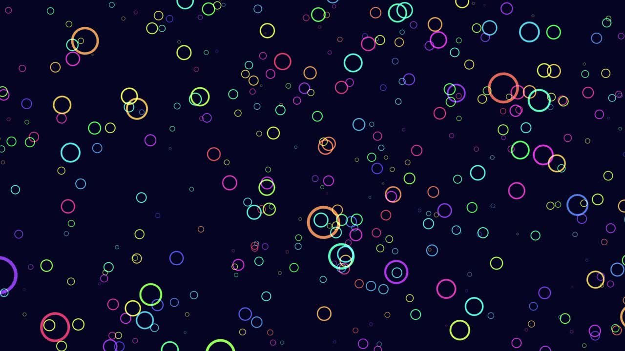 Piccoli anelli colorati volano nella galassia oscura