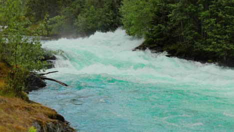 mountain river beautiful nature norway natural landscape. lovatnet lake (also loenvatnet) is a lake in the municipality of stryn in vestland county, norway
