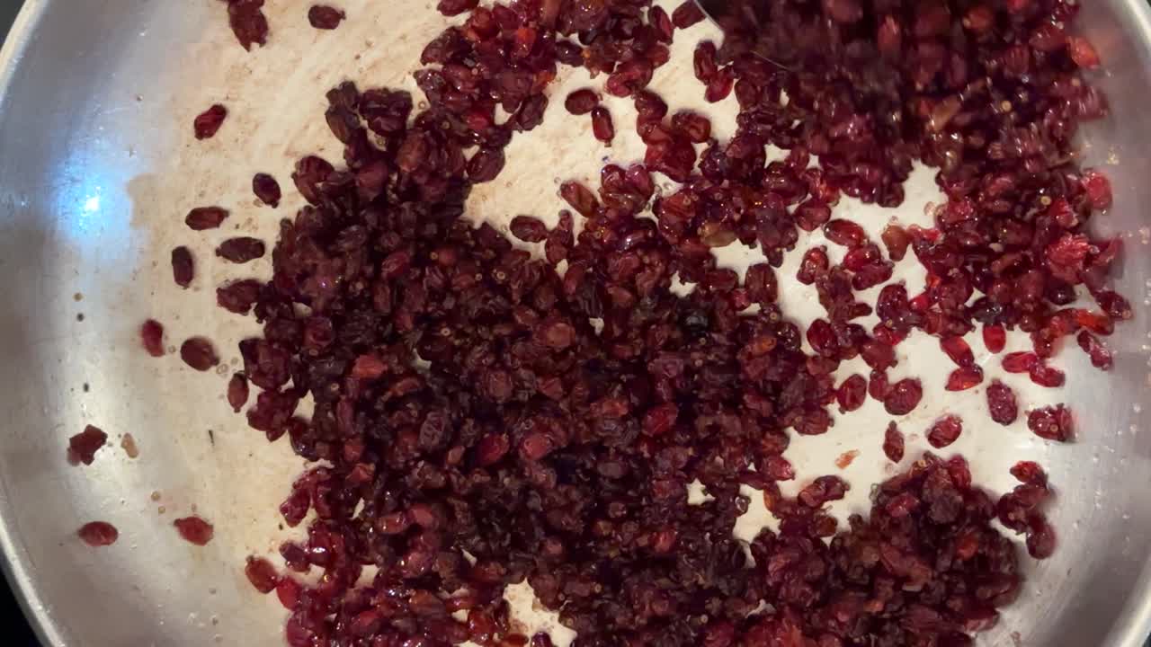 tasty persian barberry in cooking method recipe with red sour berries as rice topping antioxidant rich dry fruit from khorasan iran harvested local natural organic healthy cuisine outdoor rural season