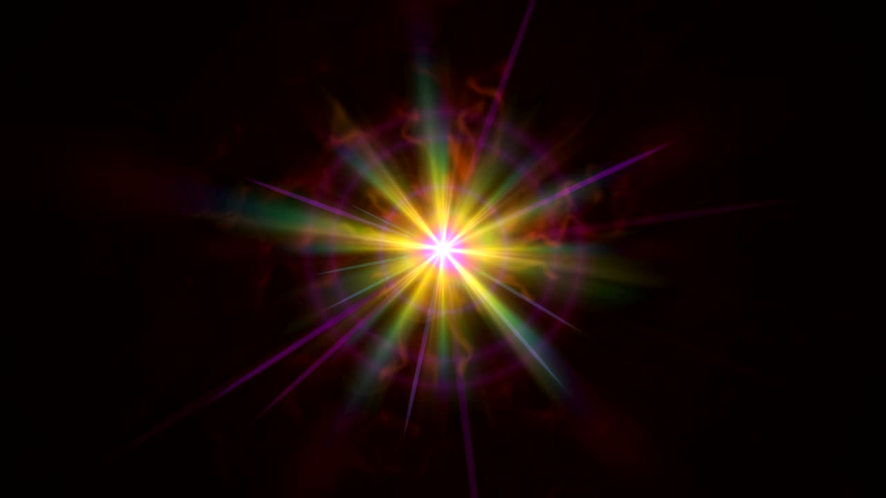 bola de llama de estrella abstracta 4k