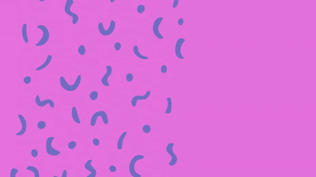 animación digital de líneas onduladas azules y rastros de luz contra un fondo rosa