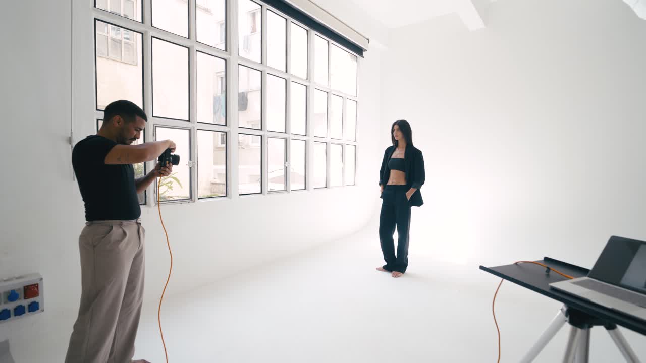 Fashion Photoshoot in a Modern Studio