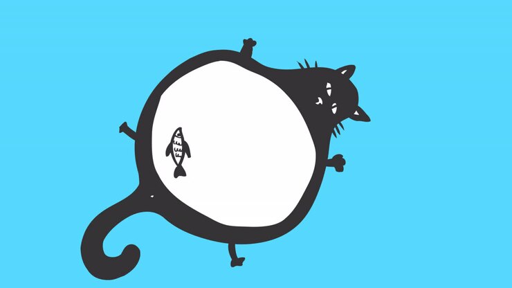 el gato de dibujos animados 01