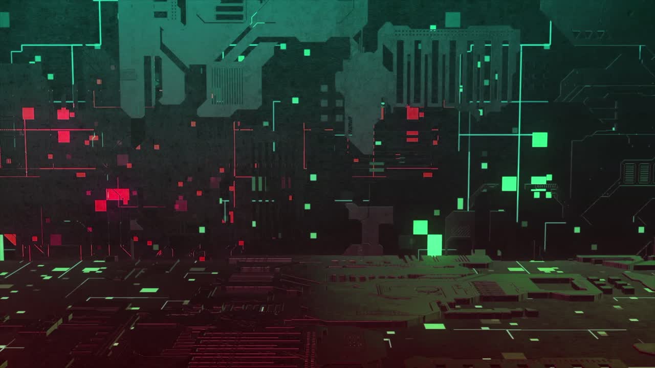 Abstract Digital Circuit Board Background