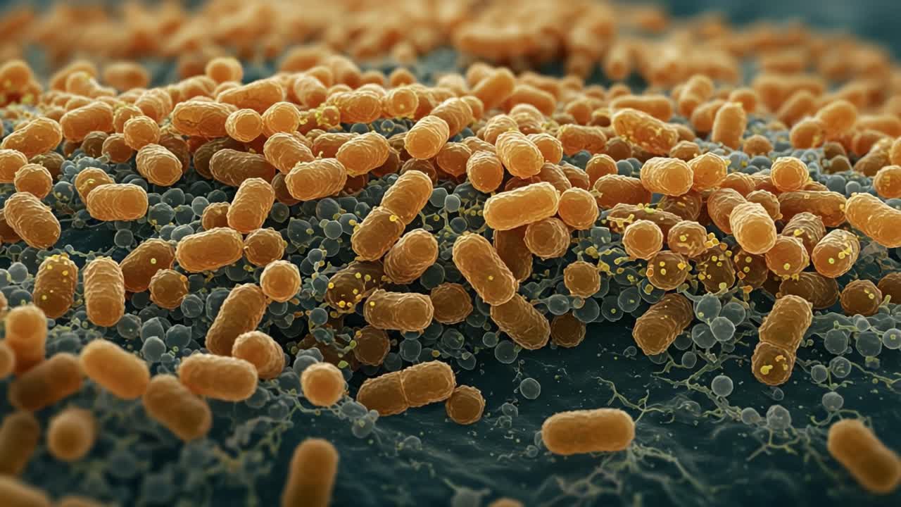 Microscopic Visualization of Bacterial Colonies: A Close-Up on Bacteria Interactions, Cellular Structures, and Complex Microbial Communities in Action