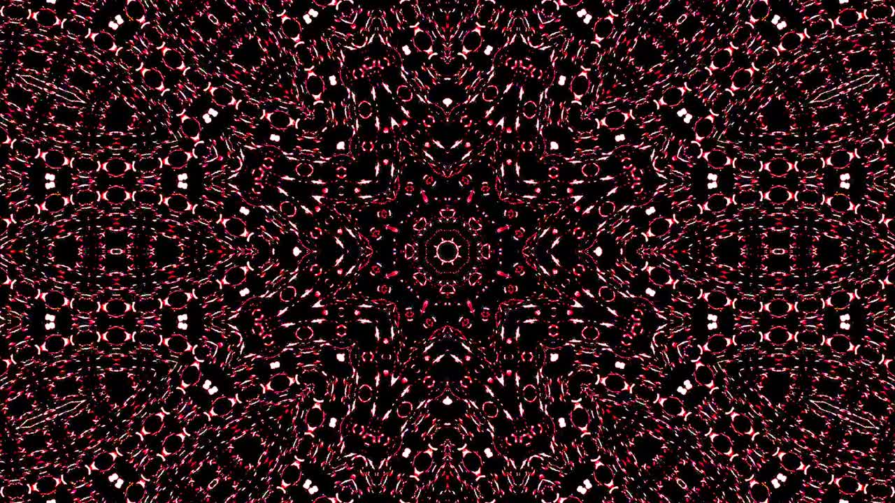 Beautiful abstract kaleidoscope that shines, a radiant light that regulates the subtle movements