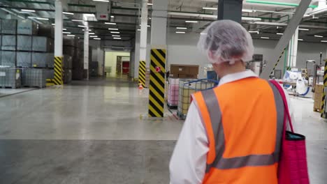 factory worker in food processing facility