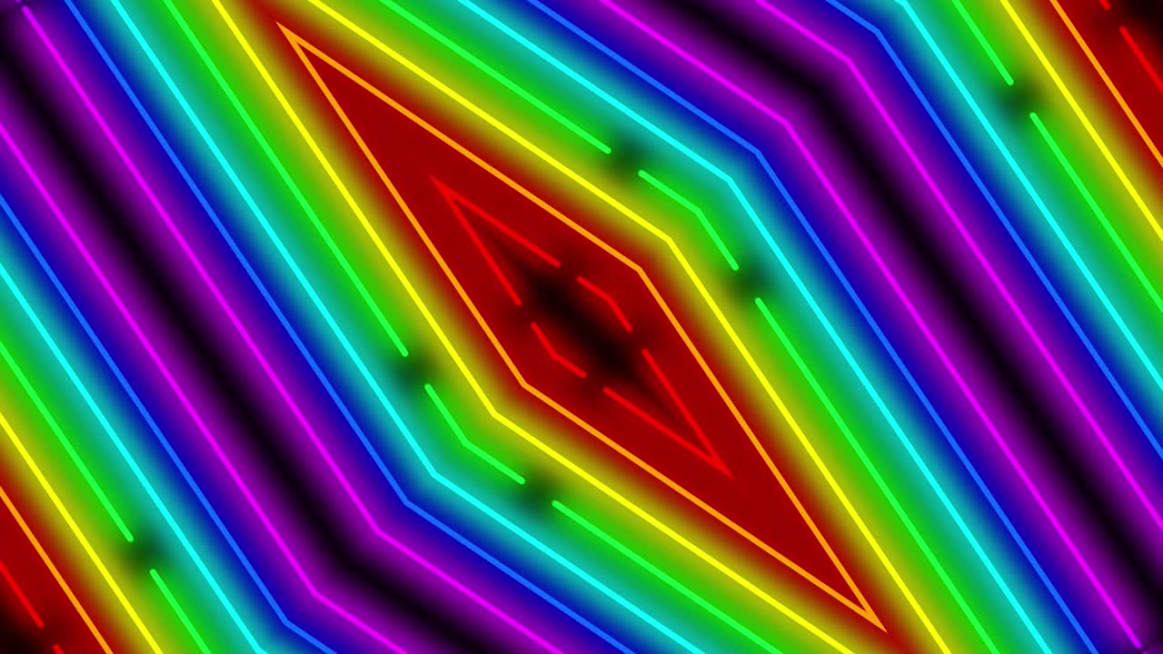 Neon line illumination animation motion graphics