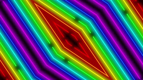 neon line illumination animation motion graphics