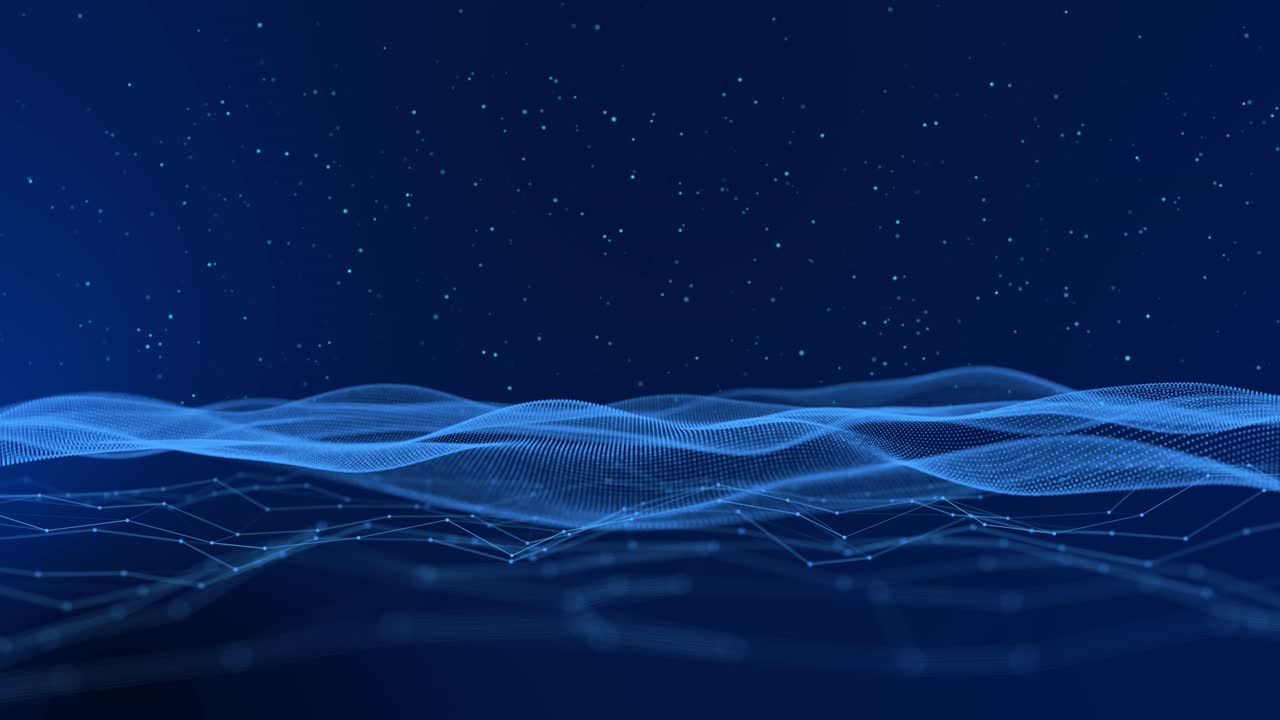 Abstract wave motion flow wave mesh pattern mesh line on dark 4k 3d background modern futuristic