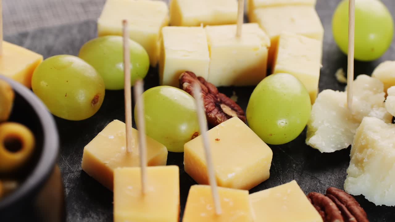 Cheese and Fruit Platter with Pecans