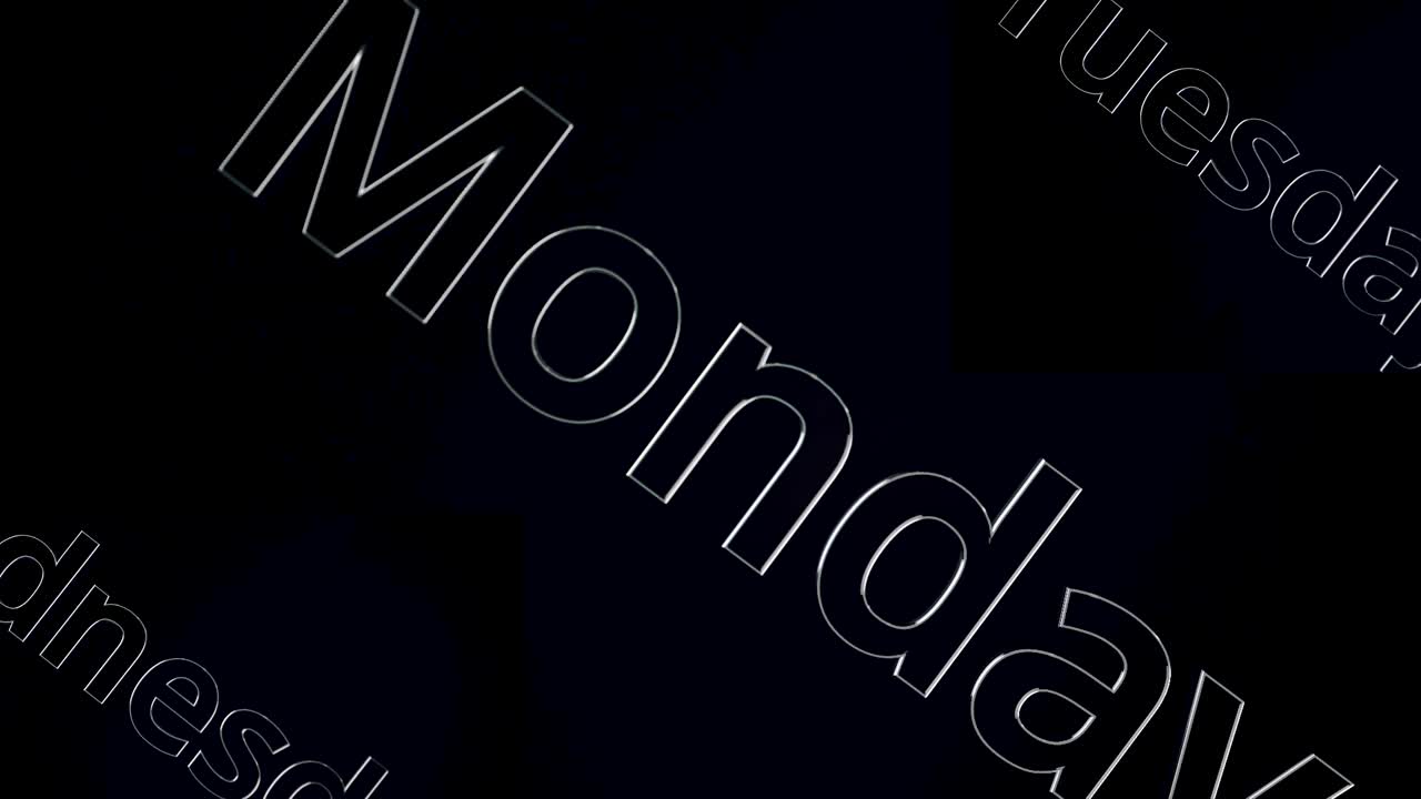 días de la semana - primer plano