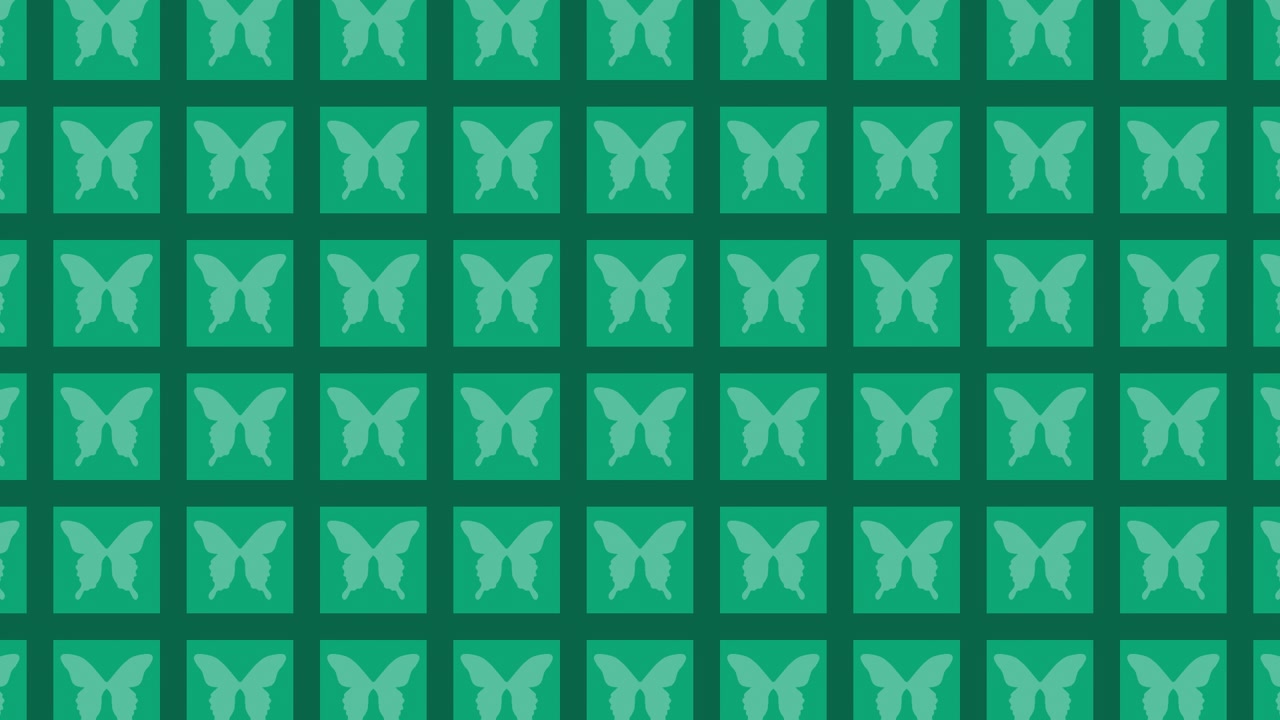 Transizioni a onda di piastrelle Butterfly Block. 1080p - 30 fps - Canale Alpha (2)
