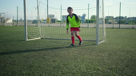 young soccer players in action