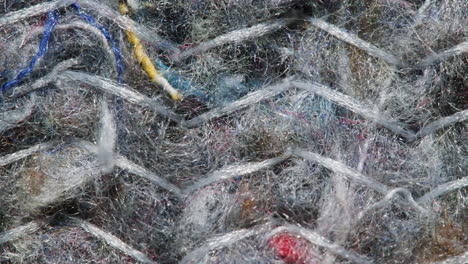 close-up view of a textile fabric