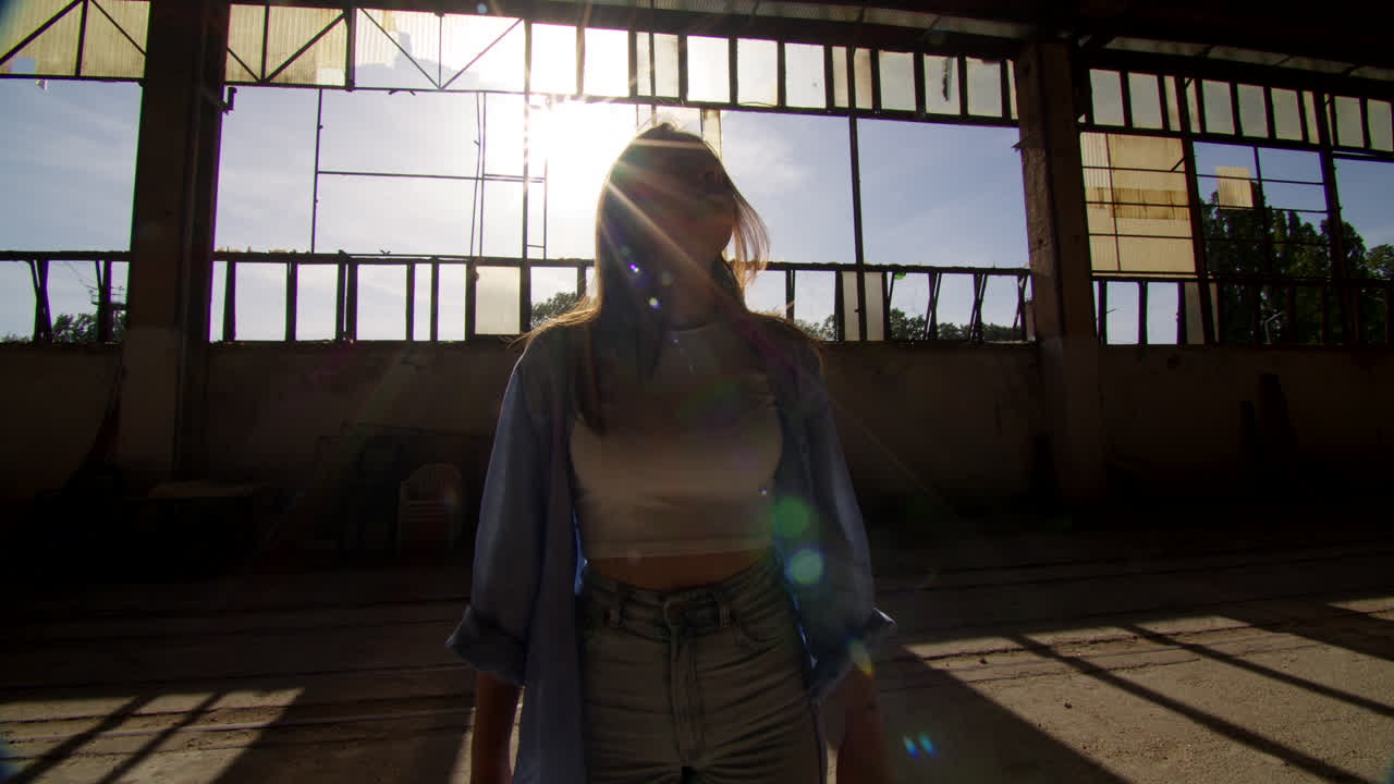 Woman in an Abandoned Factory