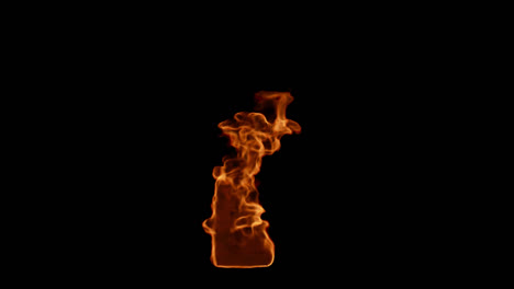 una llama ardiente