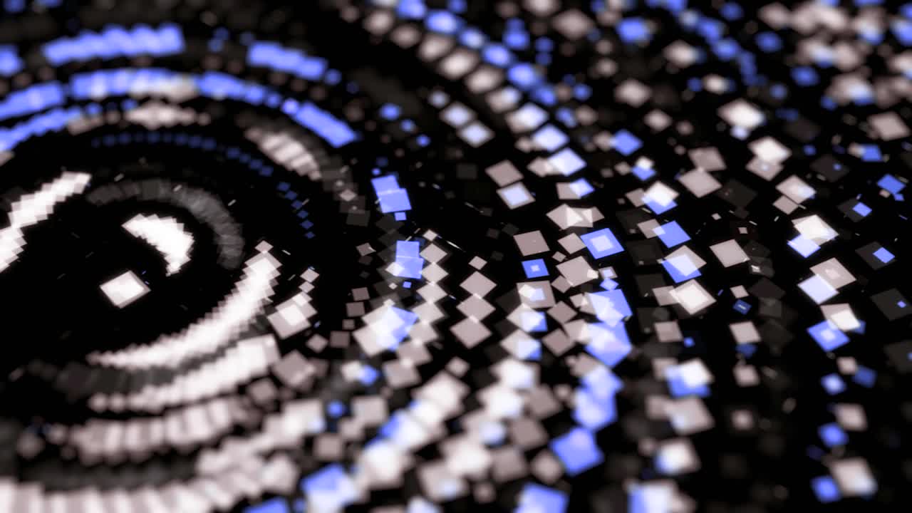 patrón geométrico abstracto con formas cuadradas y circulares