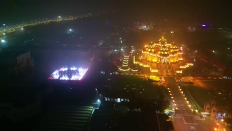 Swaminarayan-Akshardham-mandir-at-New-Delhi-Aerial-view