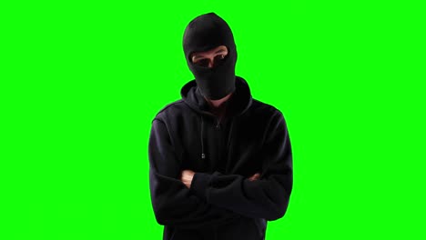 Hacker-with-green-screen