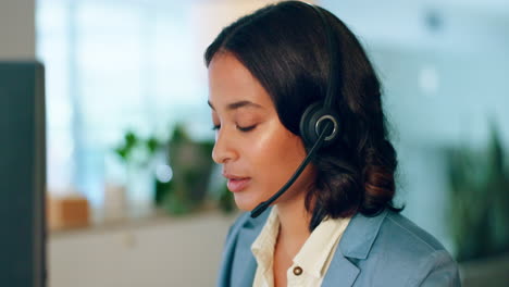 Business-woman,-call-center