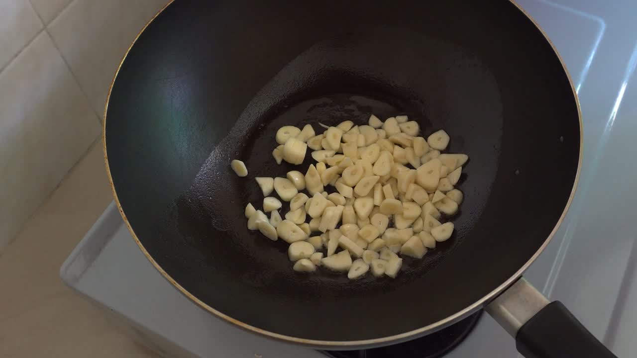 지역 생활 방식 아시아 가정주부 에 긴 마늘