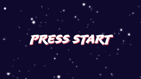 press start text