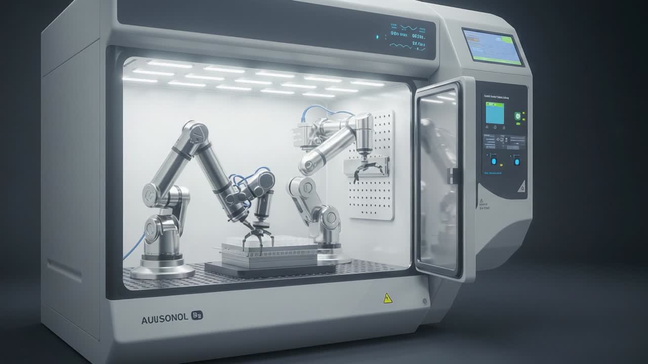Advanced Robotic Manipulators Operating in a Controlled Environment for Precision Tasks and Automation Processing to Enhance Efficiency and Productivity