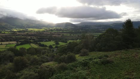 Lake-District-UK-aerial-footage-of-stunning-landscape-Sunrise-early-morning-in-Summer