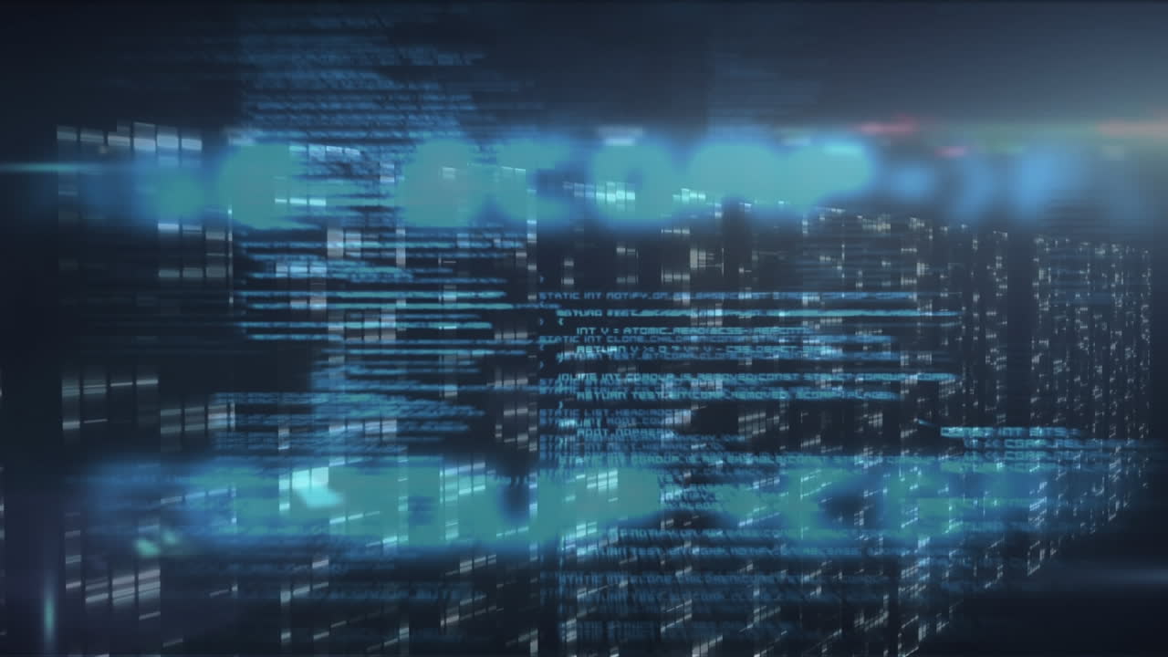 Animation of data processing over computer servers