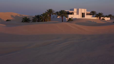 modern house in the desert landscape