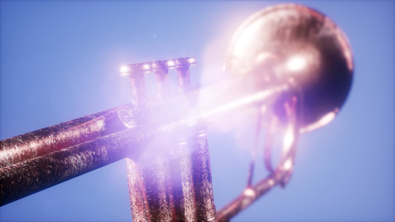 4k 슈퍼 슬로우 모션 청동 트럼 ⁇