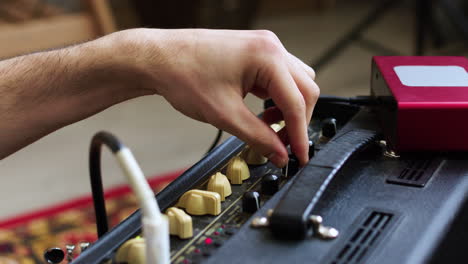 closeup of an amplifier