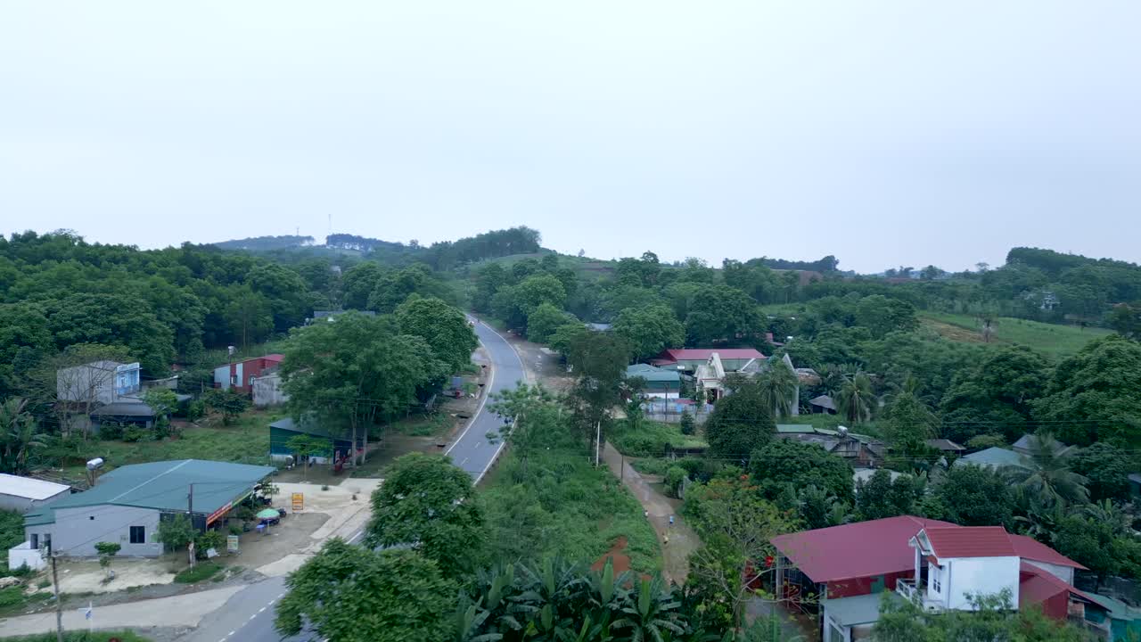 Aerial View of a Vietnamese Village