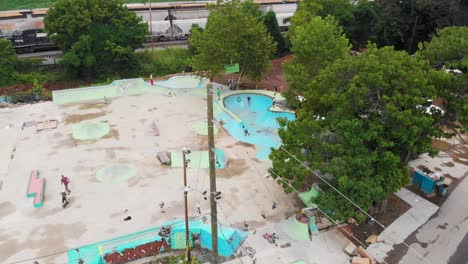 k drone video of shoes hanging from power
