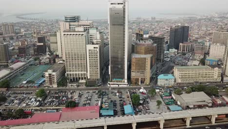 ariel view 1 of lagos island commercial district in lagos nigeria