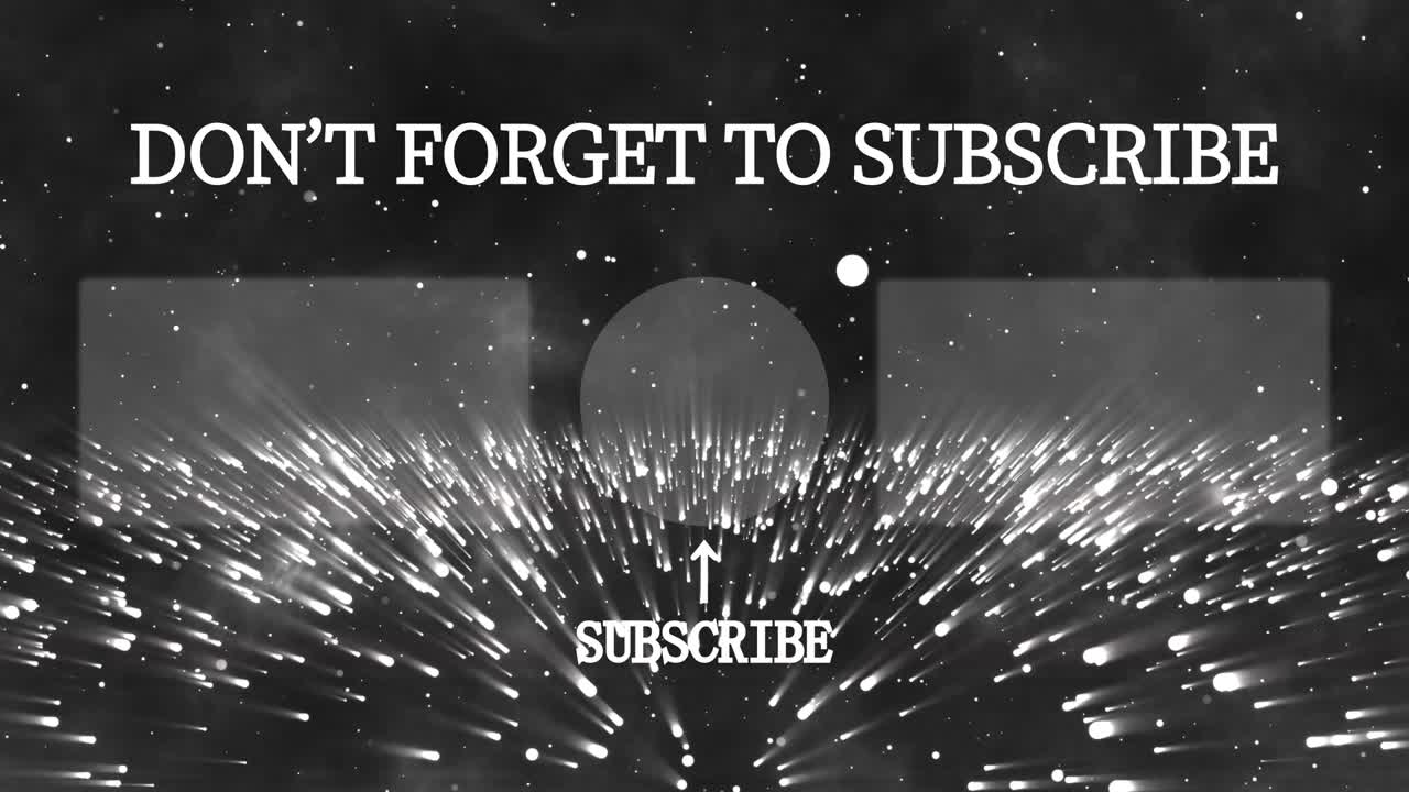 Fantastic light end card ending screen motion graphics