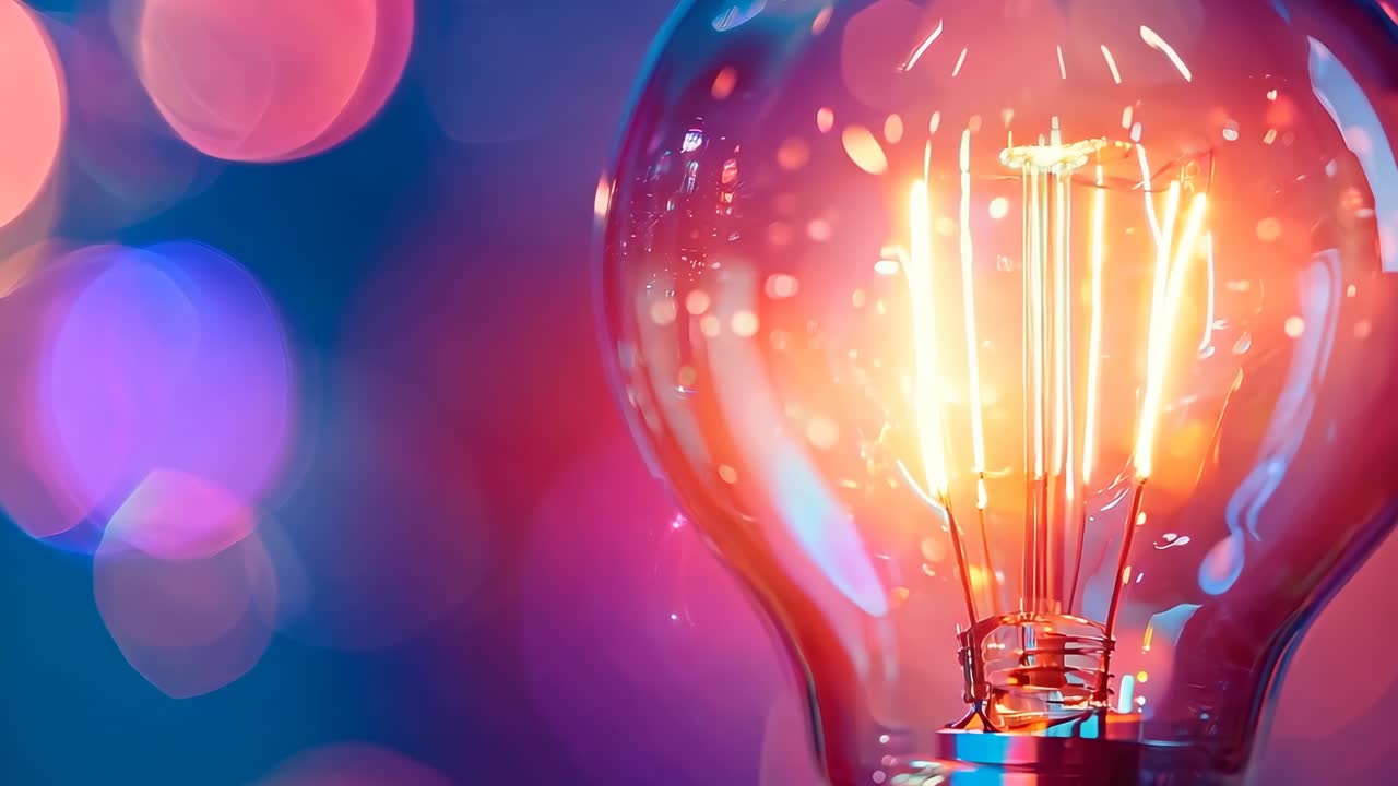 una bombilla con una luz brillante en su interior