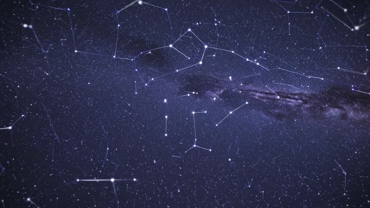 Stars and Constellations in the Night Sky