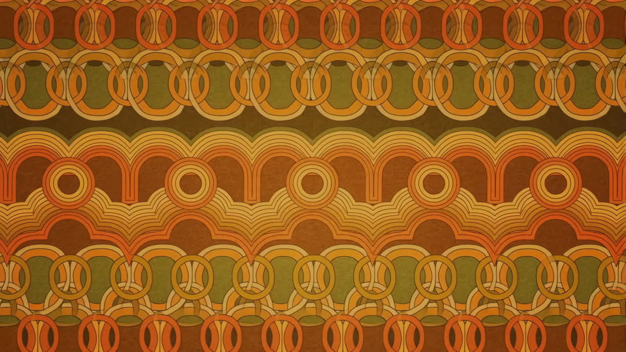 Retro Geometric Pattern in Earthy Tones