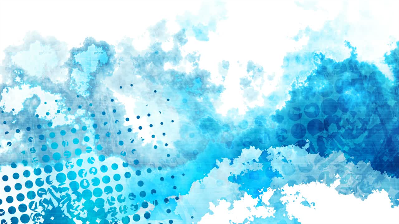 Blue and white abstract geometric minimal grunge motion background