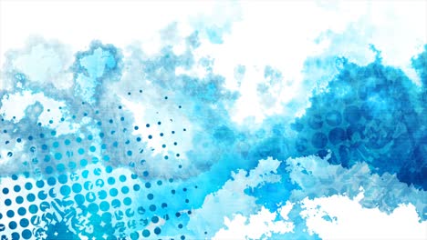 blue and white abstract geometric minimal grunge motion background