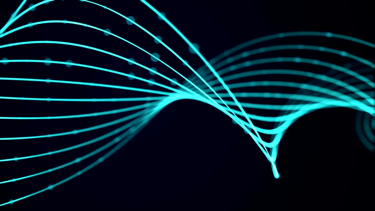 추상적인 파동 운동 배경 우아한 트위스트 블루