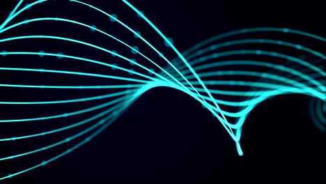fondo de movimiento de onda abstracto giro elegante azul