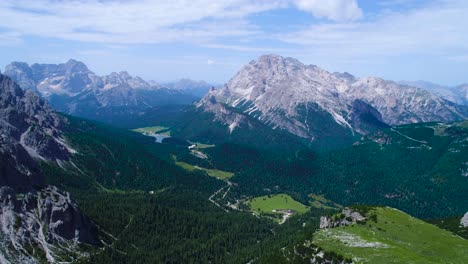 national nature park tre cime in the dolomites alps. beautiful nature of italy.