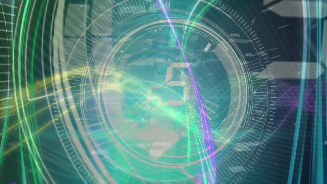 카운트다운으로 스 ⁇  스캐닝을 통해 빛의 흔적의 애니메이션