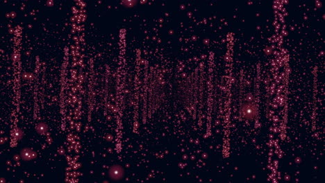 a red dots in the dark space