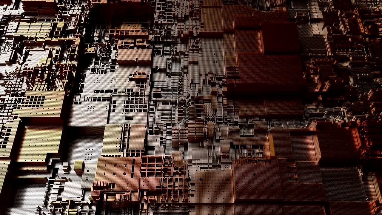 el fondo de la tecnología de la cpu abstracta futurista de 4k.